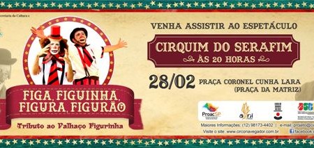 São José do Barreiro terá apresentação do projeto “Figa, Figuinha, Figura, Figurão – Tributo ao Palhaço Figurinha”
