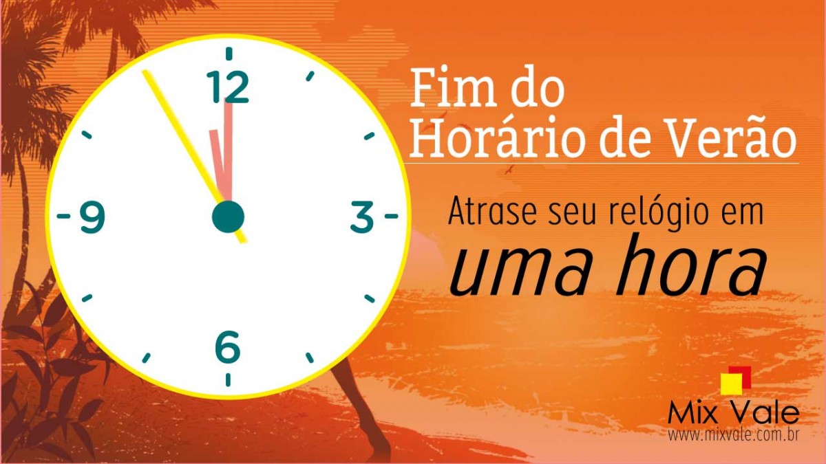Atenção: Termina neste sábado o Horário de Verão