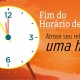 Atenção: Termina neste sábado o Horário de Verão