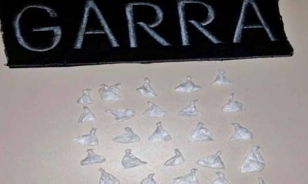 GARRA de Cruzeiro apreende 20 papelotes de cocaína em Areias