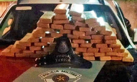 Força Tática em Jacareí apreende 70 kg de maconha na Via Dutra