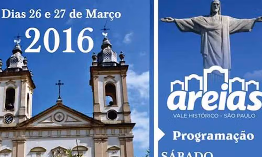 Programação do Sábado de Aleluia e Domingo de Páscoa em Areias