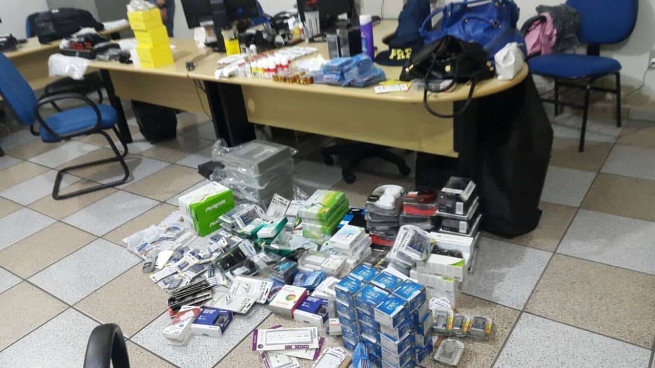 Polícia Rodoviária Federal faz grande apreensão de mercadoria vinda de Foz do Iguaçu