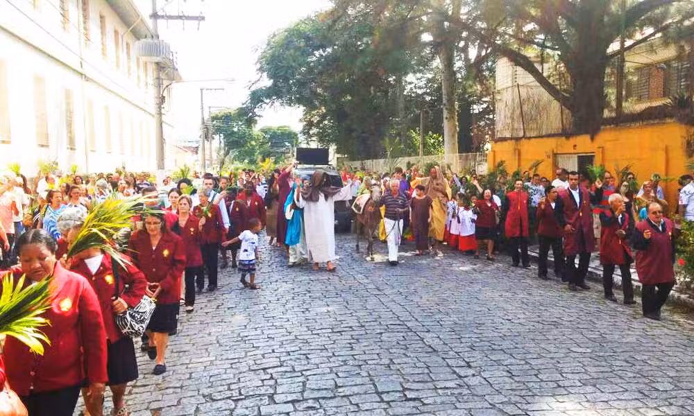 Confira fotos da procissão de Domingo de Ramos em Cruzeiro