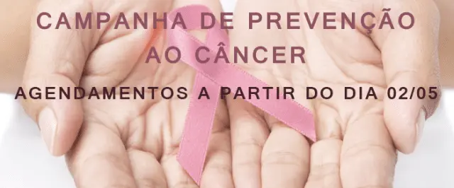 10ª Campanha de Prevenção ao Câncer começa na próxima segunda (02/05), em Lorena