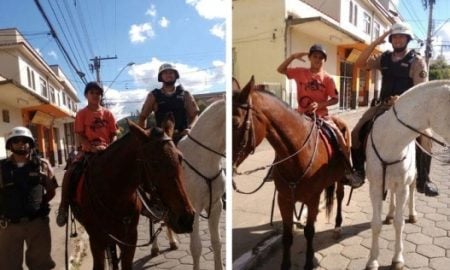 Policiais Militares realizam sonho de uma criança, em São Lourenço/MG