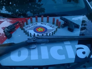 Idoso de 86 anos é preso com pistola, revólver e espingarda em Guaratinguetá
