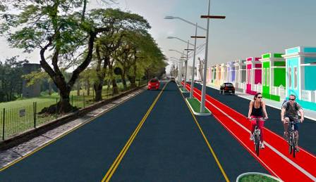 Lorena inicia implantação de ciclofaixas em três avenidas importantes
