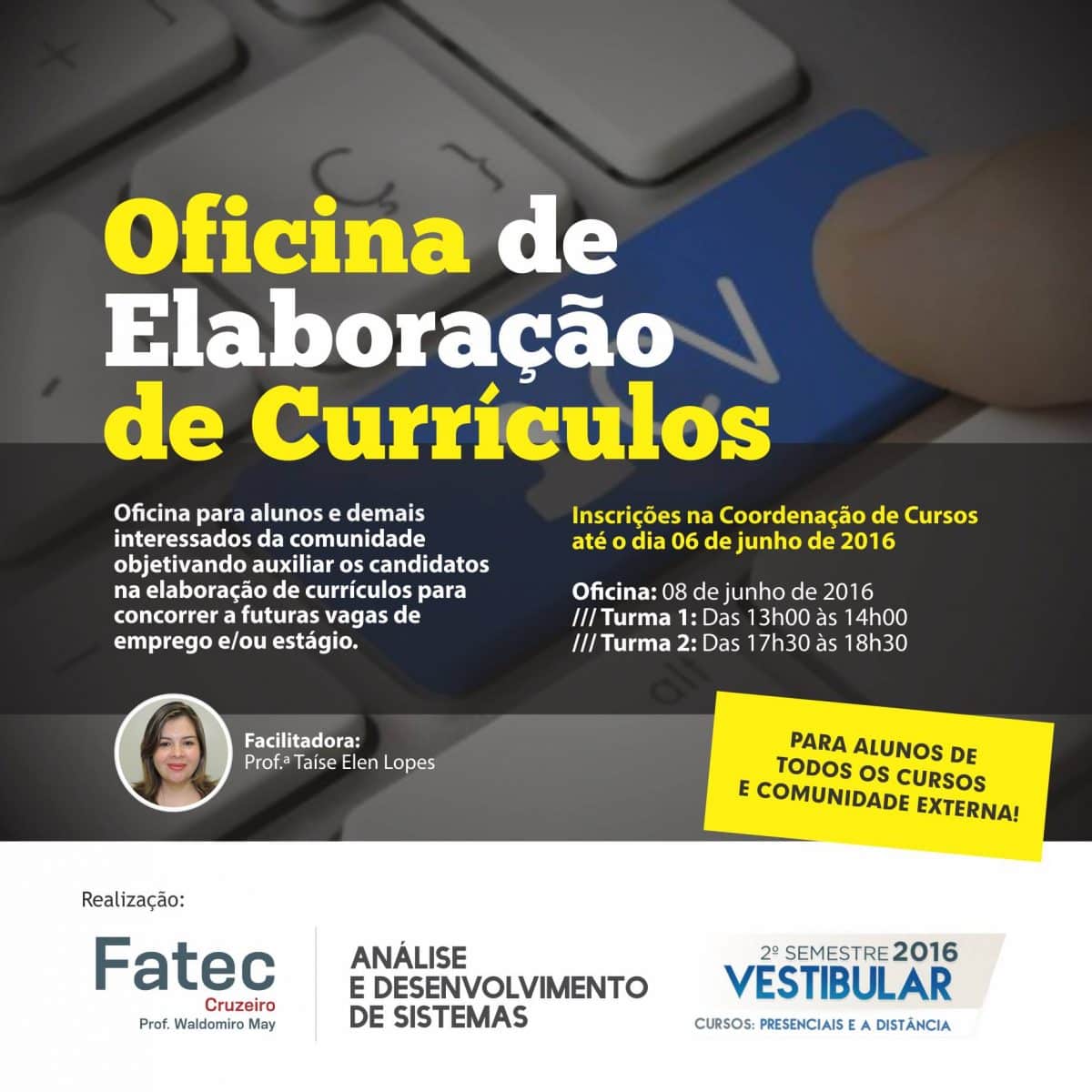 Oficina de Elaboração de Currículos na Fatec Cruzeiro
