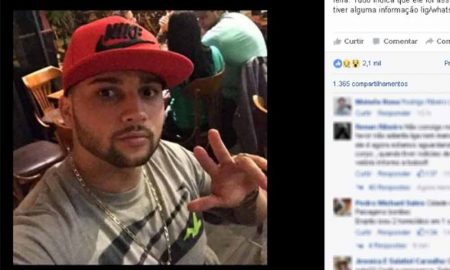 Jovem de 24 anos desaparecido é encontrado morto com tiro no rosto em São José
