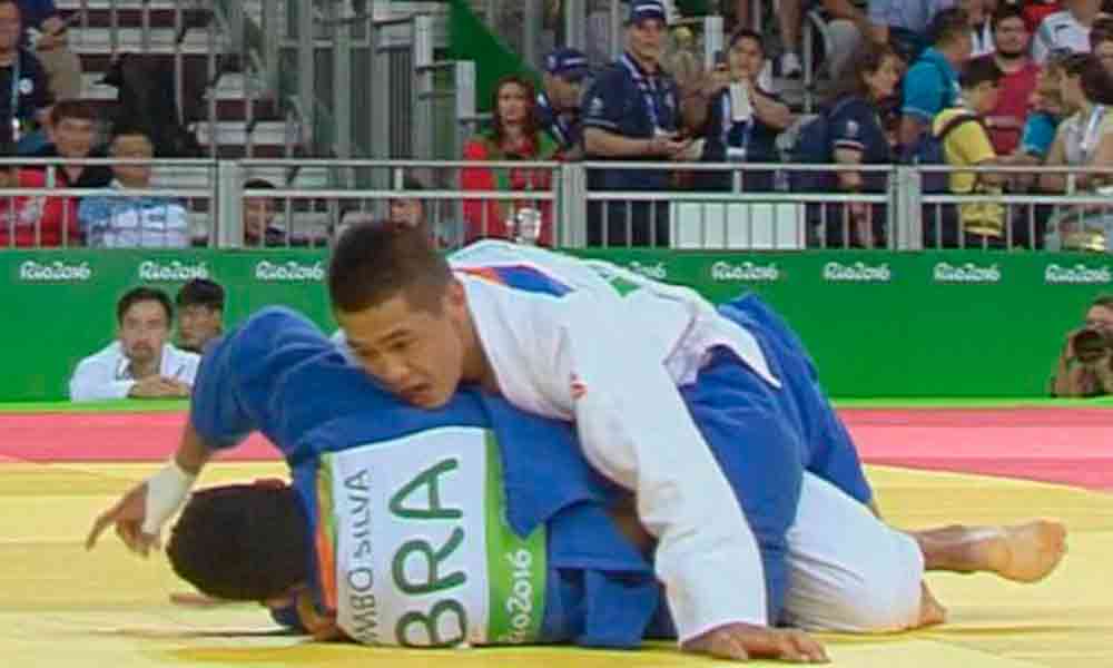 Alex Pombo perde para chinês na categoria Judô dos Jogos Olímpicos
