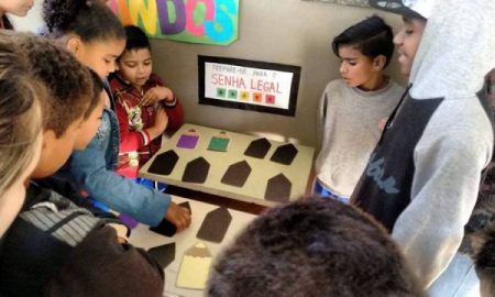 Alunos do Educandário de Cruzeiro participam de atividade no Dia do Estudante