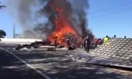 Acidente com caminhão deixa um morto e feridos em Pinda