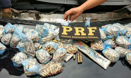 Polícia Rodoviária Federal apreende em Lavrinhas mais de 6.600 munições de calibre restrito que iriam para o Rio de Janeiro
