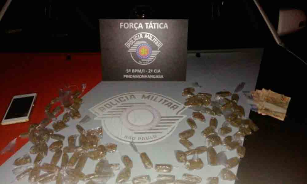 Adolescente de 16 anos é apreendido por tráfico de drogas em Pindamonhangaba