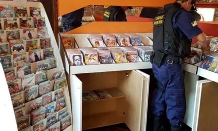 7.310 mídias piratas são recolhidas de estabelecimento em Volta Redonda/RJ