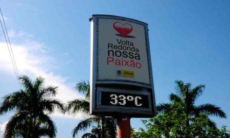 Sensação térmica em Volta Redonda/RJ chega a 40 graus