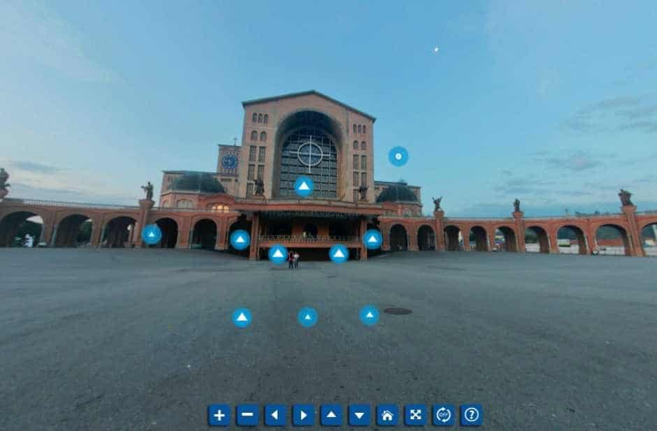 Aplicativo permite passeio virtual no Santuário de Aparecida