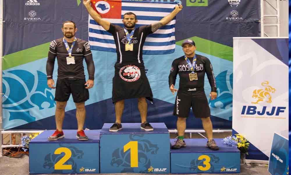 Cruzeirense Luiz Gustavo é tricampeão pan-americano no-gi (Jiu-Jitsu sem Kimono) em New York