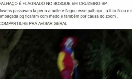 Palhaços em Cruzeiro: notícia falsa