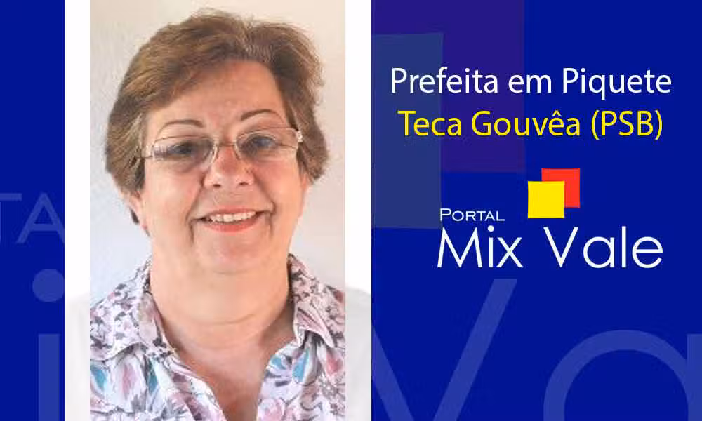 Teca Gouvêa é reeleita como prefeita na cidade de Piquete com 38,28% dos voto válidos - 3.263
