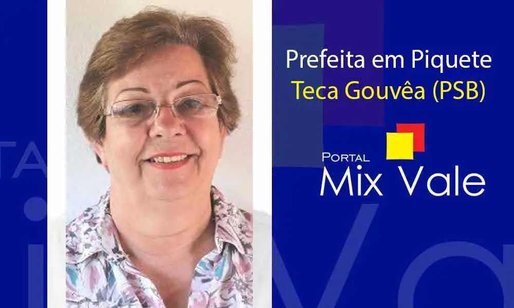 Teca Gouvêa é reeleita como prefeita na cidade de Piquete com 38,28% dos voto válidos - 3.263
