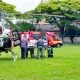Moto colide de frente com carro em Lavrinhas; perna de motociclista parou 20m depois