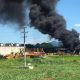 Incêndio atinge galpão da empresa General Eletric em Taubaté nesta quinta-feira