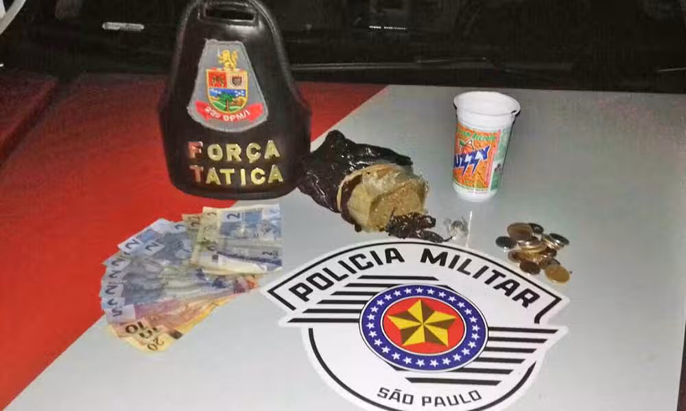 Força Tática de Cruzeiro prende traficante em flagrante com 350gr de maconha