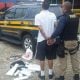 PRF apreende 20 tabletes de maconha e recupera carro roubado em Lavrinhas