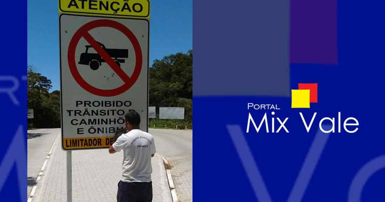 Após acidentes, Prefeitura de Paraty melhora sinalização na estrada de Cunha ao Litoral; proibido caminhão e ônibus