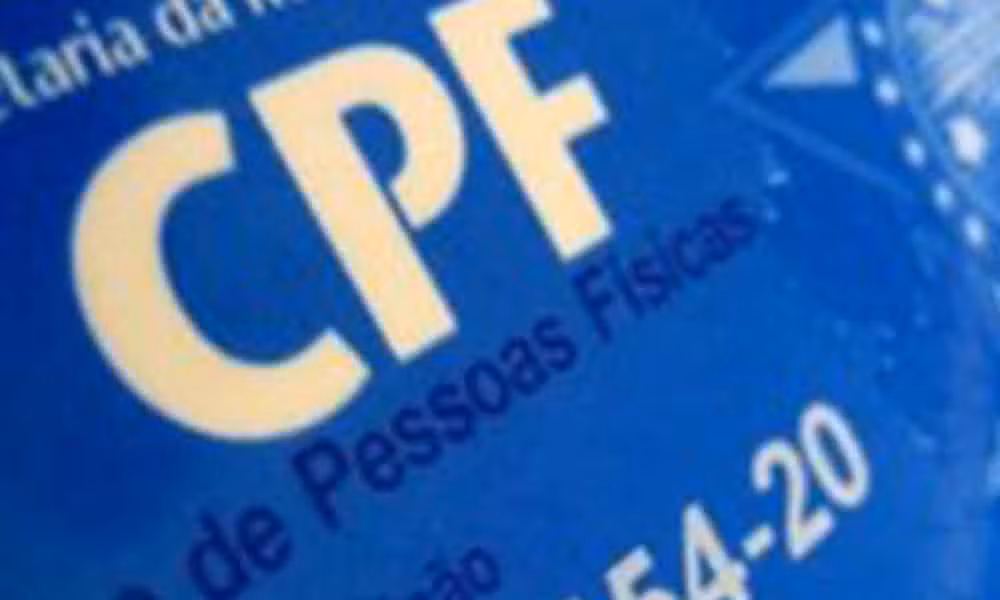 CPF poderá ser atualizado pela internet gratuitamente a partir de segunda-feira