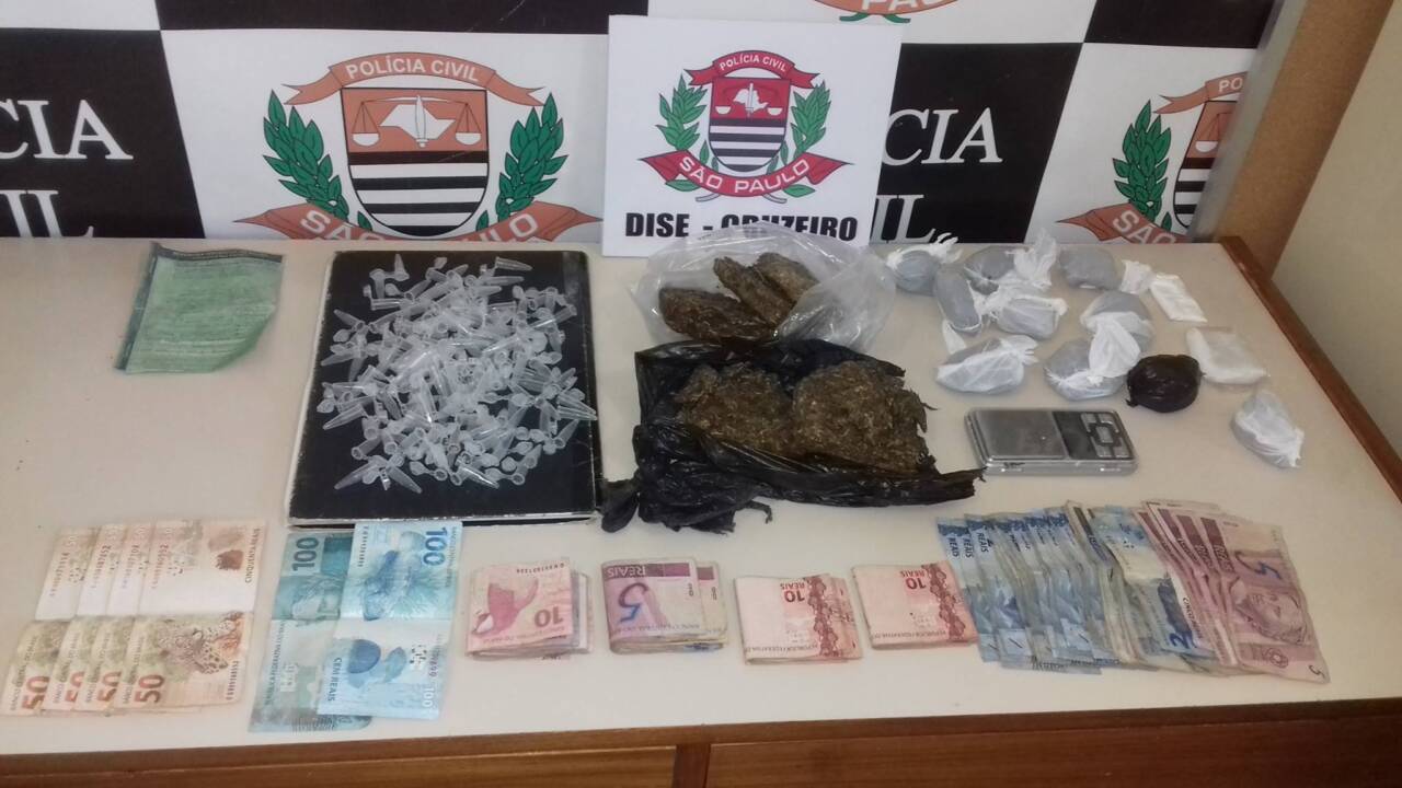 Traficante de 19 anos é preso pela DISE em Cruzeiro nesta terça-feira (14/02)