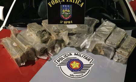 Força Tática prende traficante de 28 anos com 23 quilos de maconha em Taubaté