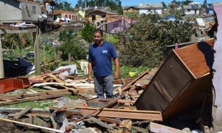 Vendaval atinge 1,6 mil pessoas e destrói 500 casas em município da Serra Gaúcha