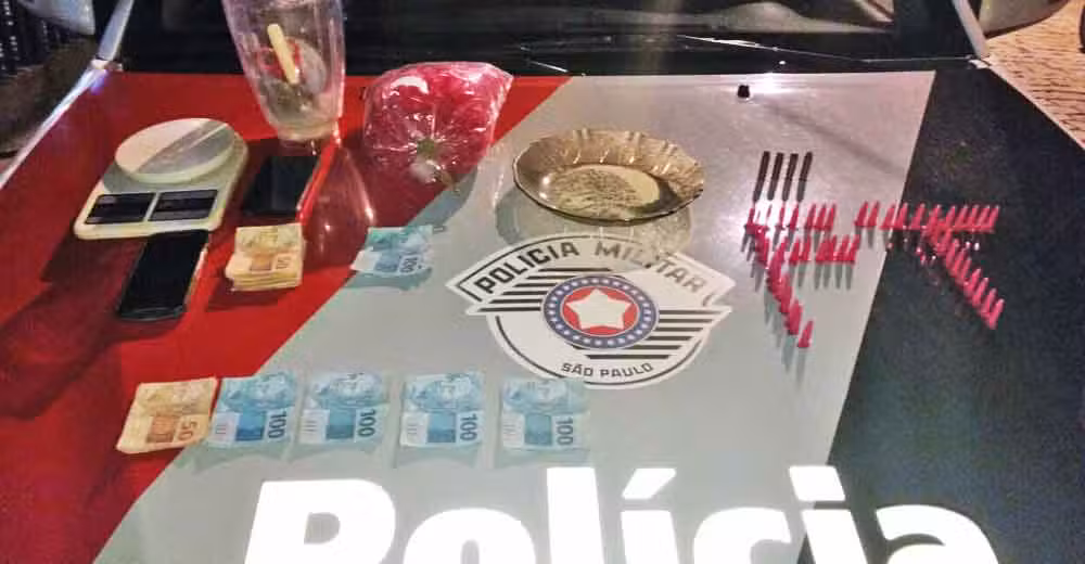 Casal é preso por tráfico de drogas em Lorena; drogas e R$ 5,900,00 em espécie