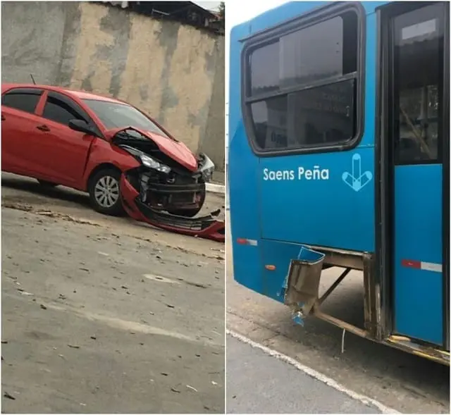 Criminosos roubam carro de motorista do Uber e batem em ônibus em São José