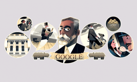 Google faz homenagem a Machado de Assis no doodle do dia