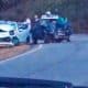 Carros colidem frontalmente na entrada de Passa Quatro nesta sexta-feira (14/07)
