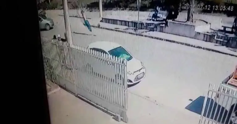 Assista ao vídeo impressionante de um atropelamento em Passa Quatro, Sul de Minas