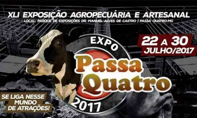 Passa Quatro/MG realiza XLI Exposição Agropecuária e Artesanal