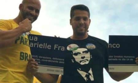 Deputados que quebraram placa de Marielle são alvo de protesto em escola do Rio