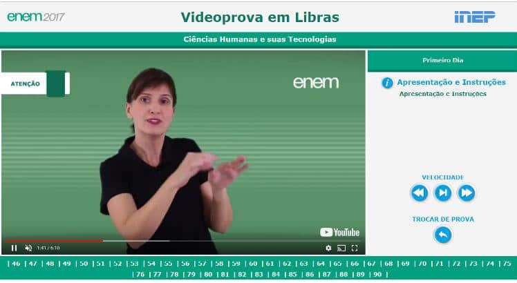 Videoprova do Enem em Libras está disponível na internet