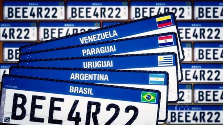 Placa Mercosul já está disponíveis em todo o Brasil