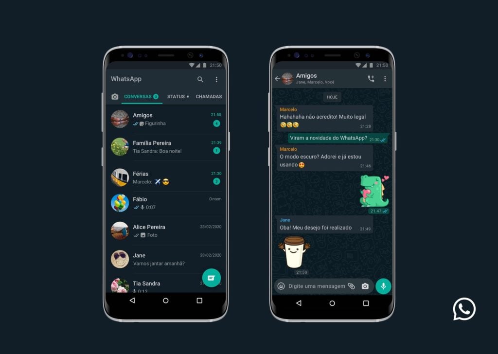 Modo escuro do WhatsApp liberado para iPhone e Android