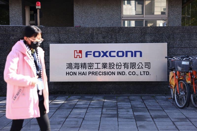 Vendas da Foxconn sobem no 1° tri, mas perspectiva para 2° tri é fraca