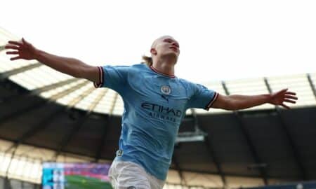 Haaland continua a bater recordes em vitória do City sobre o Leicester