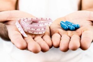 Cuidados com a obesidade em uma pessoa