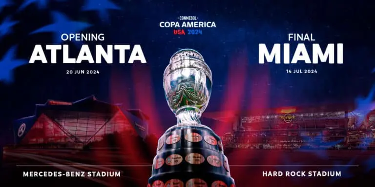 Ingressos para Copa América dos Estados Unidos começam a ser vendidos no dia 28 de fevereiro