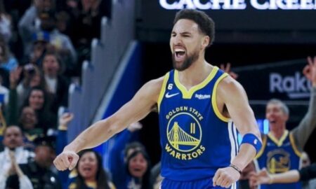 Klay Thompson sai do banco e faz 35 pontos na vitória do Golden State Warriors sobre Utah Jazz